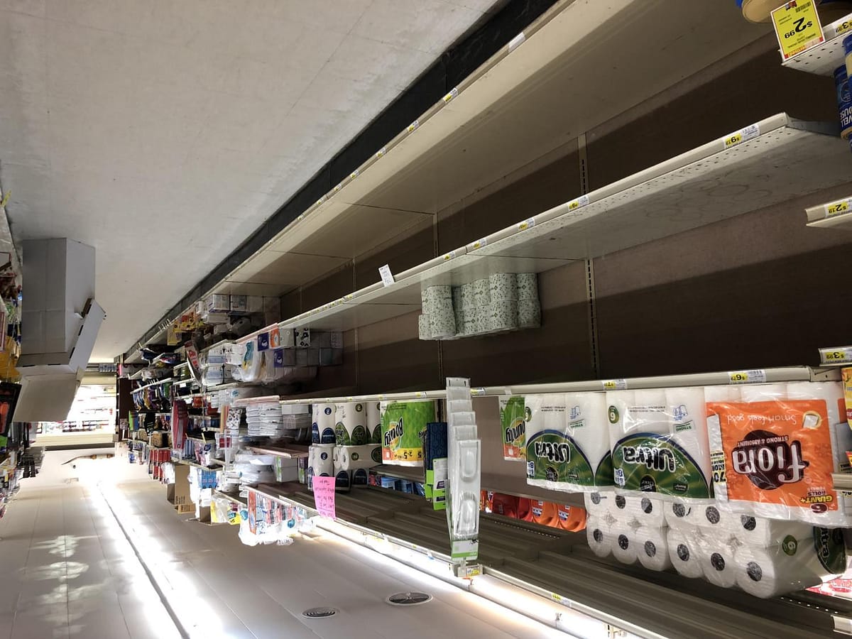 Keeping store shelves stocked has been a challenge.