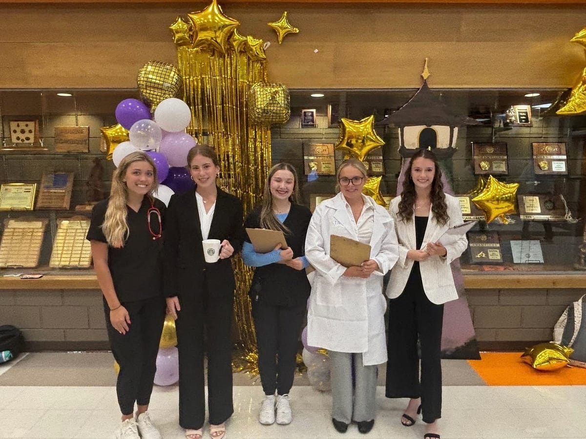 Homecoming candidates: Rylee Miller, Riley Goodale, Magda Menely, Caryss West, Grace Klockner.